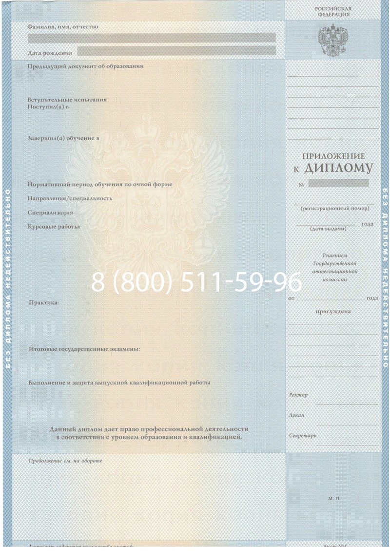 Купить Диплом специалиста 2003-2009 годов в Ангарске